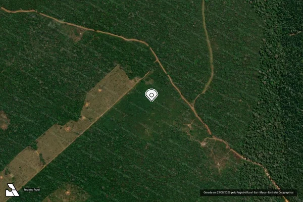 Imagem de satélite — Embargo IBAMA — Infração da Flora — Lábrea/AM