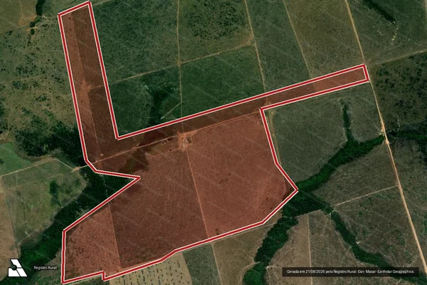 Imagem de satélite de Infração Ambiental em Altamira - PA