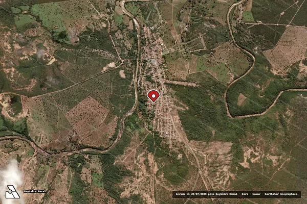 Imagem de satélite de Infração da Fauna em Santa Fé de Minas - MG (marcador da localização)