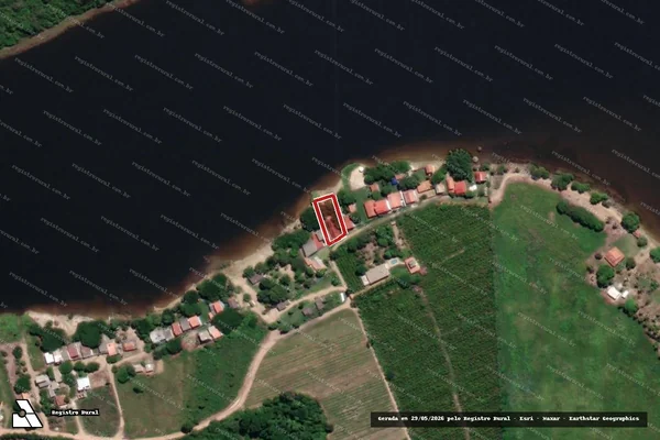 Imagem de satélite — Embargo IBAMA — Infração Ambiental - Aracruz/ES