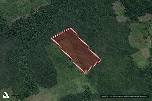 Imagem de satélite de Infração da Flora em Lábrea - AM