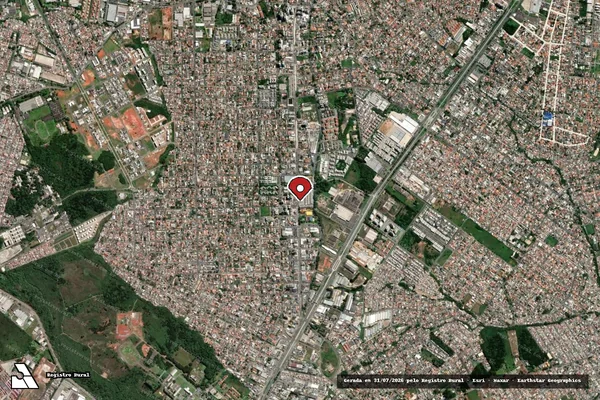 Imagem de satélite — Embargo IBAMA — Infração da Fauna - Curitiba/PR