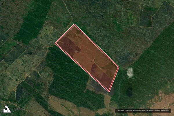 Imagem de satélite de Infração da Flora em Lábrea - AM