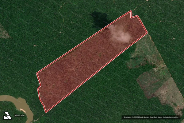 Imagem de satélite de Infração Ambiental em Porto Velho - RO