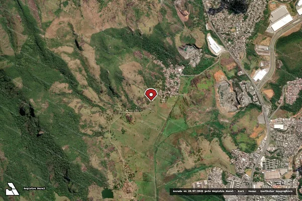 Imagem de satélite de Infração de Licenciamento(Não Classificada-Móvel) em Serra - ES (marcador da localização)