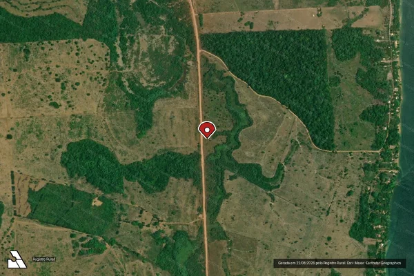 Imagem de satélite — Embargo IBAMA — Infração da Flora - Tucuruí/PA