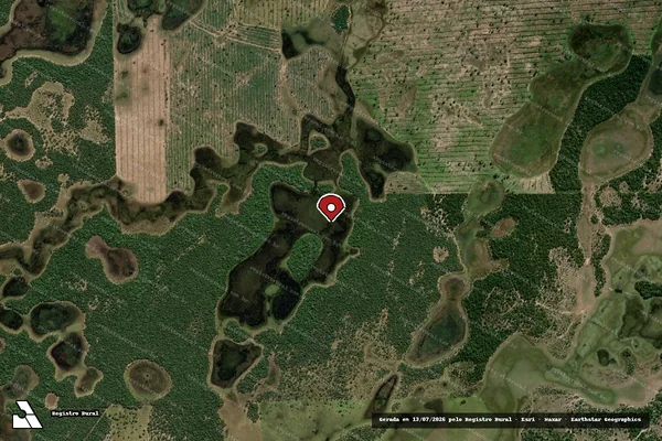 Imagem de satélite — Embargo IBAMA — Infração da Flora — Corumbá/MS