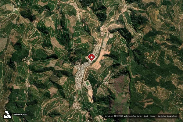 Imagem de satélite de Infração da Fauna em Brejetuba - ES (marcador da localização)