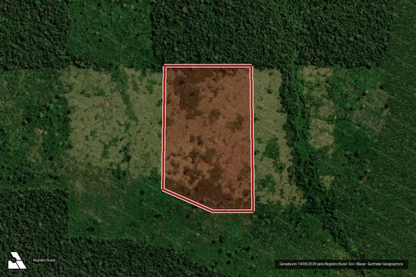 Imagem de satélite de Infração Ambiental em Candeias do Jamari - RO