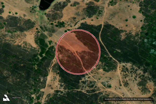 Imagem de satélite — Embargo IBAMA — Infração Ambiental — Cabedelo/PB