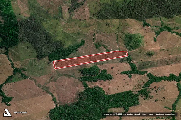 Imagem de satélite de Infração da Flora em Nova Bandeirantes - MT