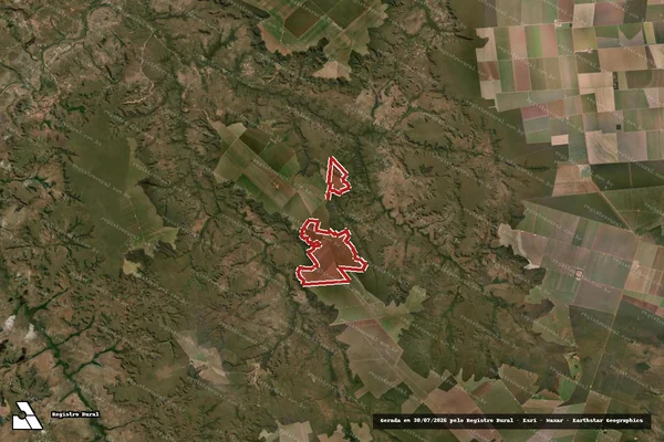 Imagem de satélite de Infração da Flora em Santa Filomena - PI