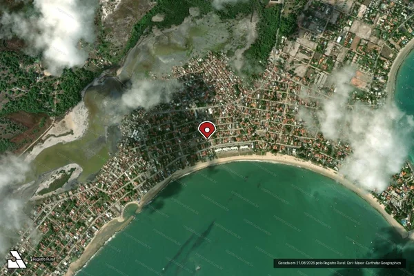 Imagem de satélite — Embargo IBAMA — Infração Ambiental - Ipojuca/PE