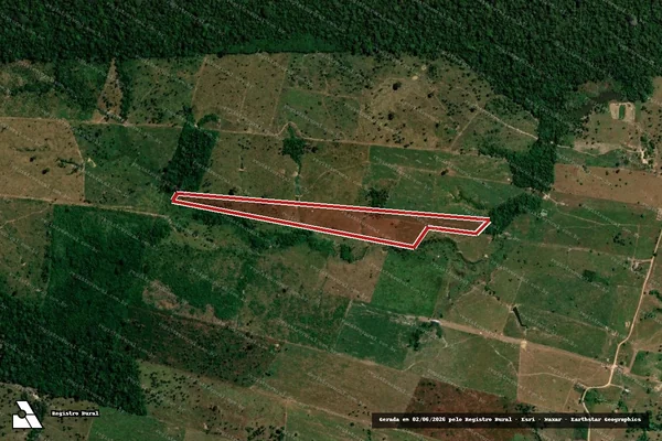 Imagem de satélite de Infração da Flora em Nova Mamoré - RO