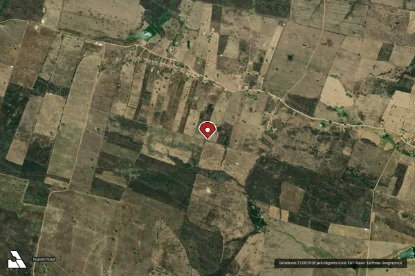 Imagem de satélite — Embargo IBAMA — Infração da Flora - Batalha/AL