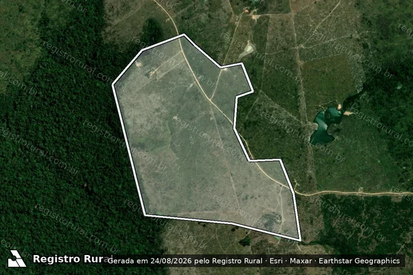 Imagem de satélite de Infração da Flora em Portel - PA