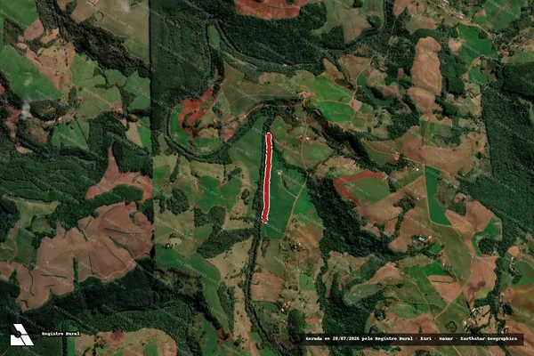 Imagem de satélite de Infração Ambiental em Marmeleiro - PR