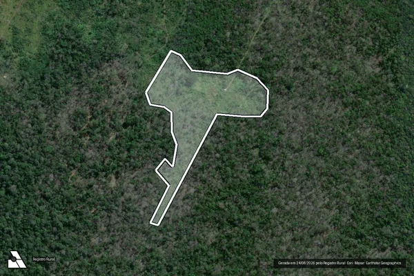 Imagem de satélite de Infração da Flora em Lábrea - AM