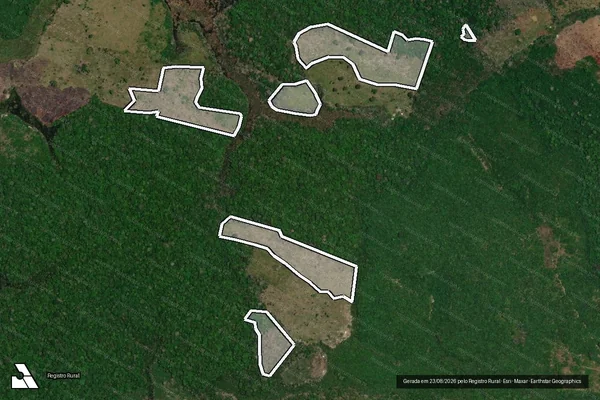 Imagem de satélite de Infração da Flora em Autazes - AM