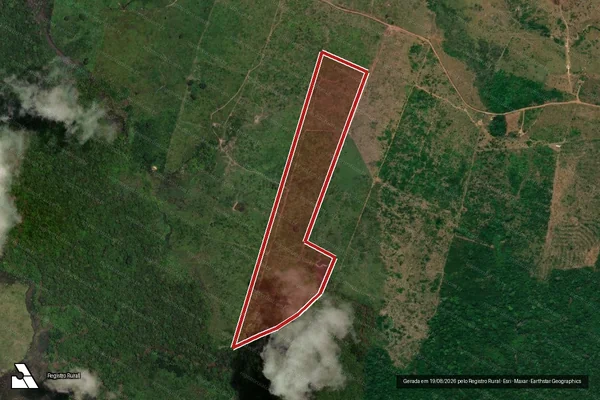 Imagem de satélite de Infração da Flora em Cotriguaçu - MT