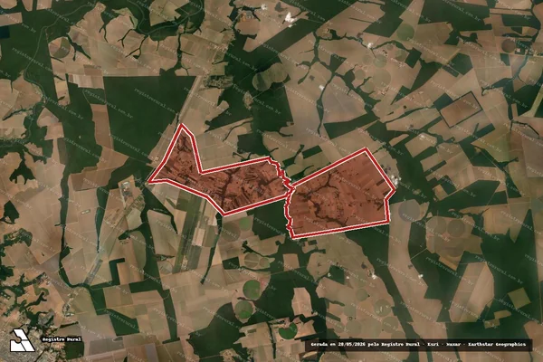 Imagem de satélite de Infração Ambiental em Vera - MT