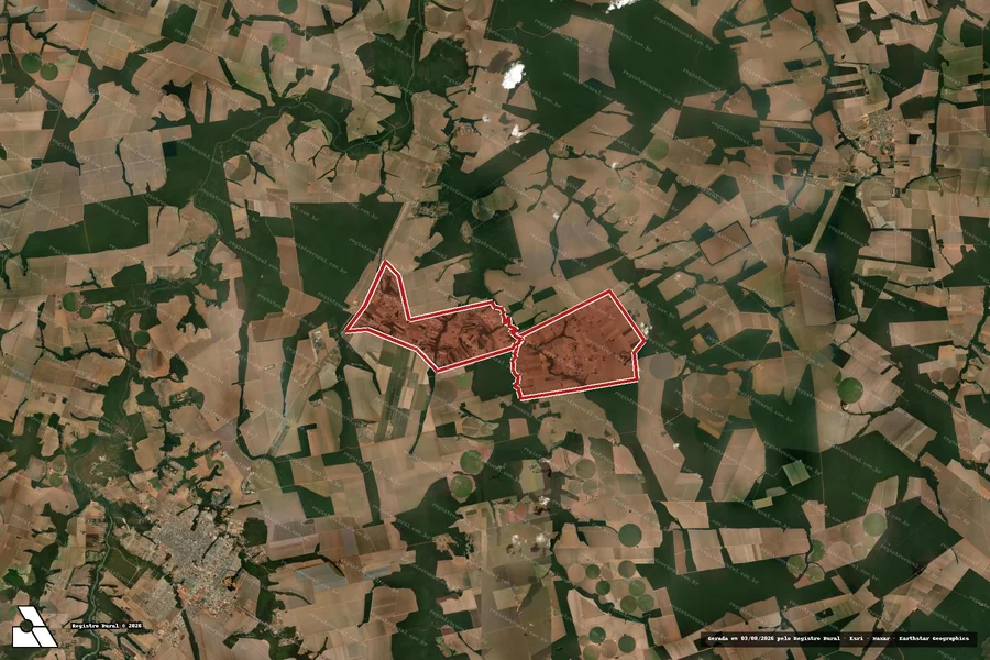 Imagem aérea do item A