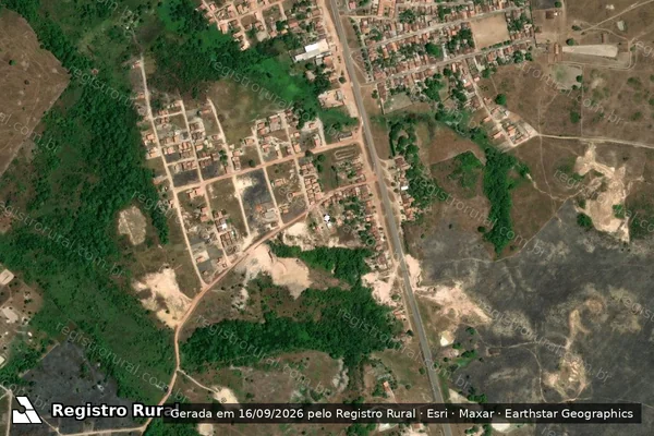 Imagem de satélite — Embargo IBAMA — Infração da Flora - Santa Luzia Do Paruá/MA