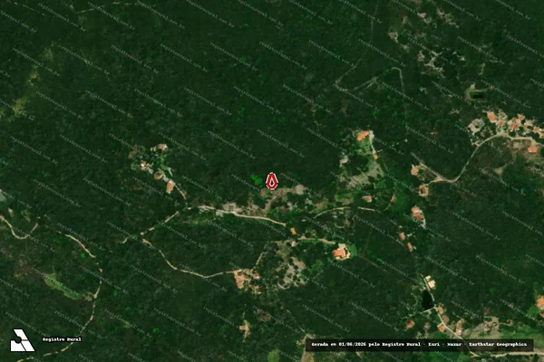 Imagem de satélite de Infração Ambiental em Guaramiranga - CE