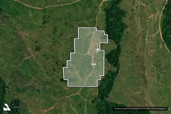 Imagem de satélite de Desmatamento em Tarauacá - AC