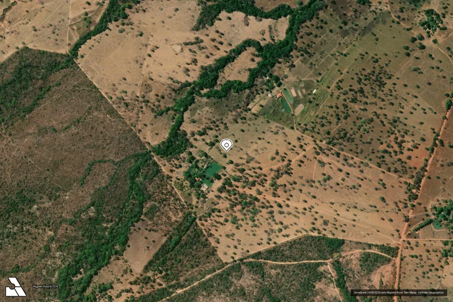 Imagem aérea do item A