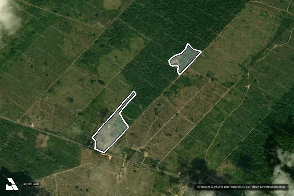 Imagem de satélite de Infração Ambiental em Uruará - PA