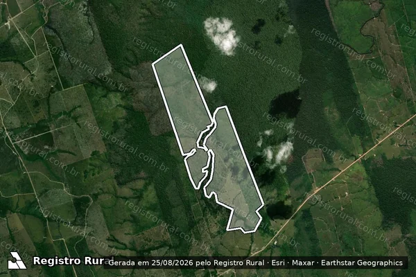 Imagem de satélite de Infração da Flora em Apuí - AM