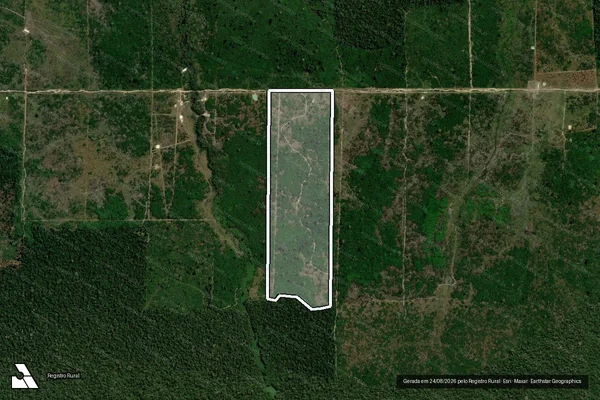 Imagem de satélite de Infração Ambiental em Candeias do Jamari - RO