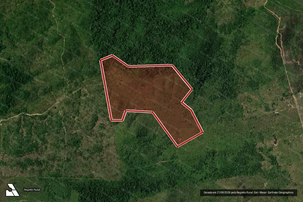 Imagem de satélite de Infração Ambiental em Colniza - MT