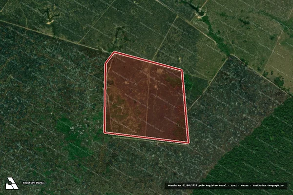 Imagem de satélite de Infração Ambiental em Lábrea - AM
