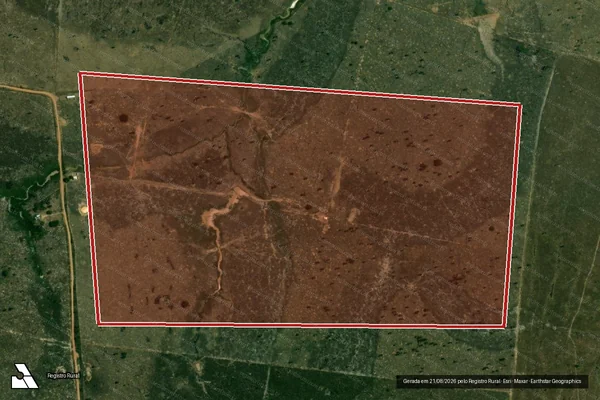 Imagem de satélite de Infração Ambiental em Boca do Acre - AM