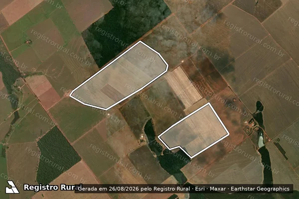 Imagem de satélite de Infração Ambiental em Marcelândia - MT
