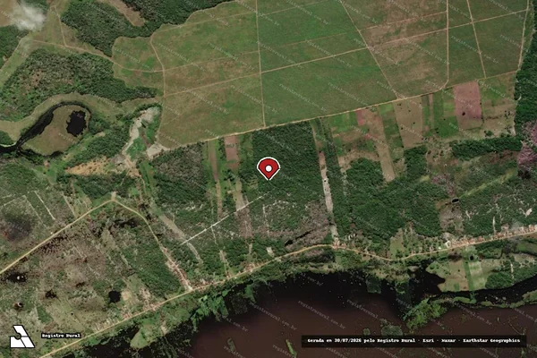 Imagem de satélite — Embargo IBAMA — Infração da Flora — Penedo/AL