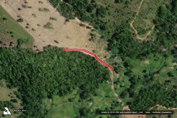 Imagem de satélite de Infração da Flora em Itabela - BA