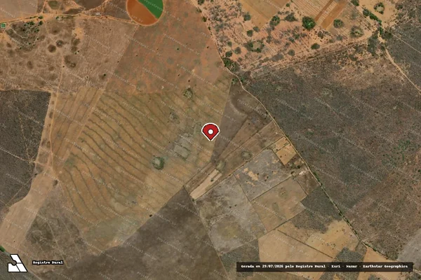 Imagem de satélite — Embargo IBAMA — Infração da Flora — América Dourada/BA