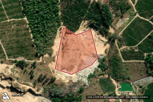 Imagem de satélite de Infração Ambiental em Vila Pavão - ES