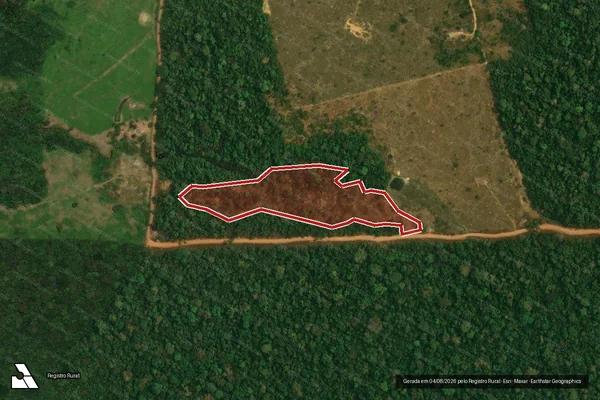 Imagem de satélite de Infração da Flora em Porto Velho - RO