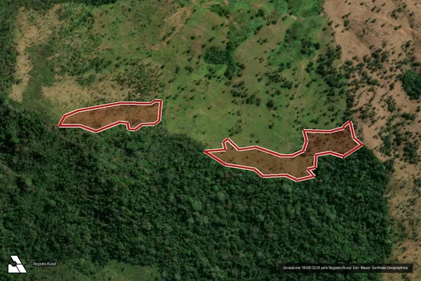 Imagem de satélite de Infração da Flora em São Félix do Xingu - PA