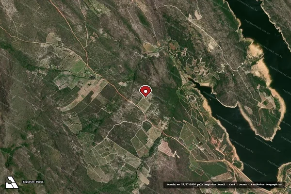 Imagem de satélite — Embargo IBAMA — Infração da Flora - Rio de Contas/BA