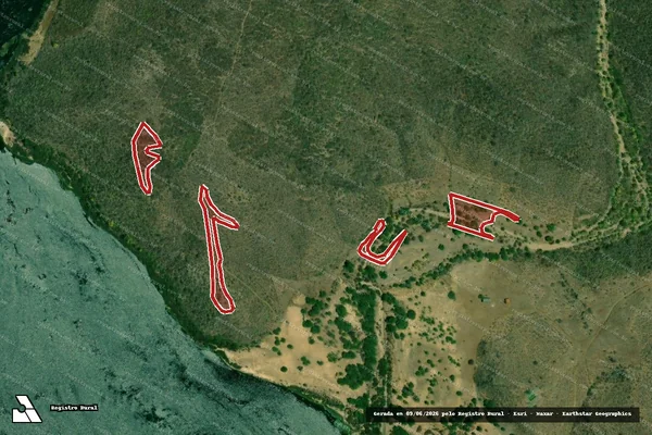 Imagem de satélite — Embargo IBAMA — Infração da Flora — Pão De Açúcar/AL