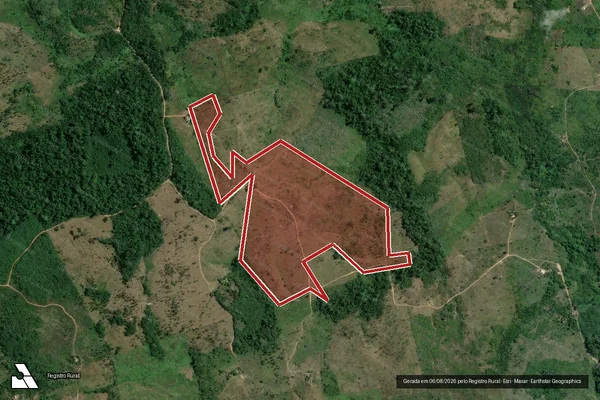 Imagem de satélite — Embargo IBAMA — Infração da Flora - Tucuruí/PA