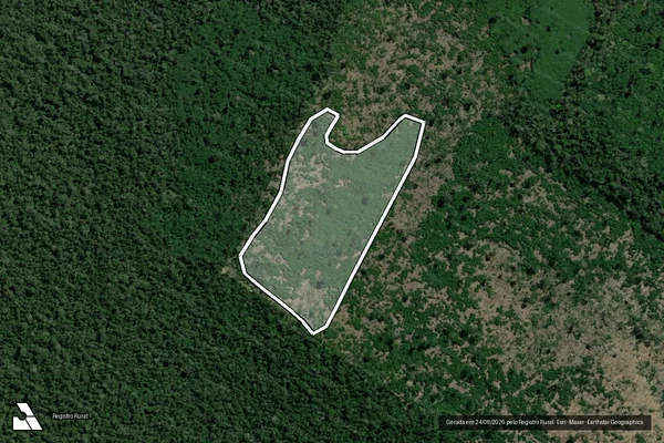 Imagem de satélite de Infração Ambiental em Lábrea - AM