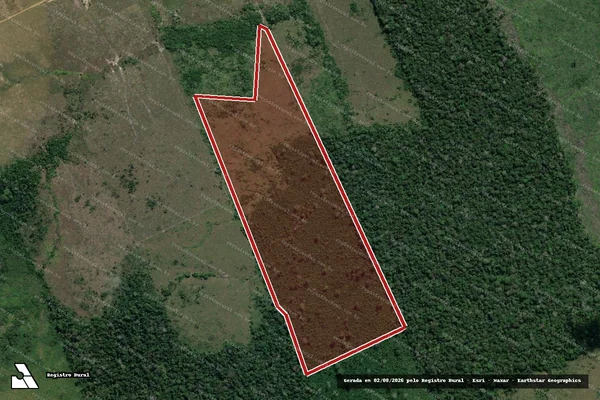 Imagem de satélite de Infração da Flora em Lábrea - AM