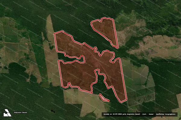 Imagem de satélite de Infração da Flora em Aripuanã - MT