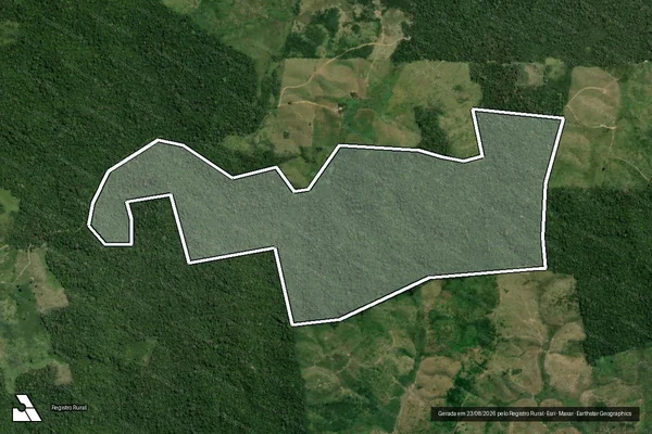 Imagem de satélite de Infração da Flora em Pacajá - PA
